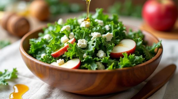 Savourez cette salade de chou kale originale et nourrissante